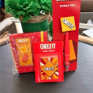 Cheez-It Stationery 3 PC Set with Pen and Eraser